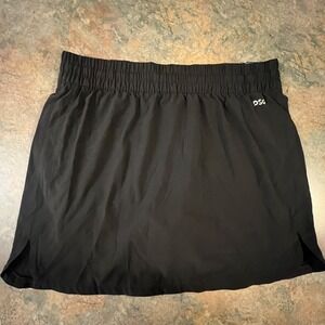 DSG Womens Small Stride Skort Pure Black Running Training NWT